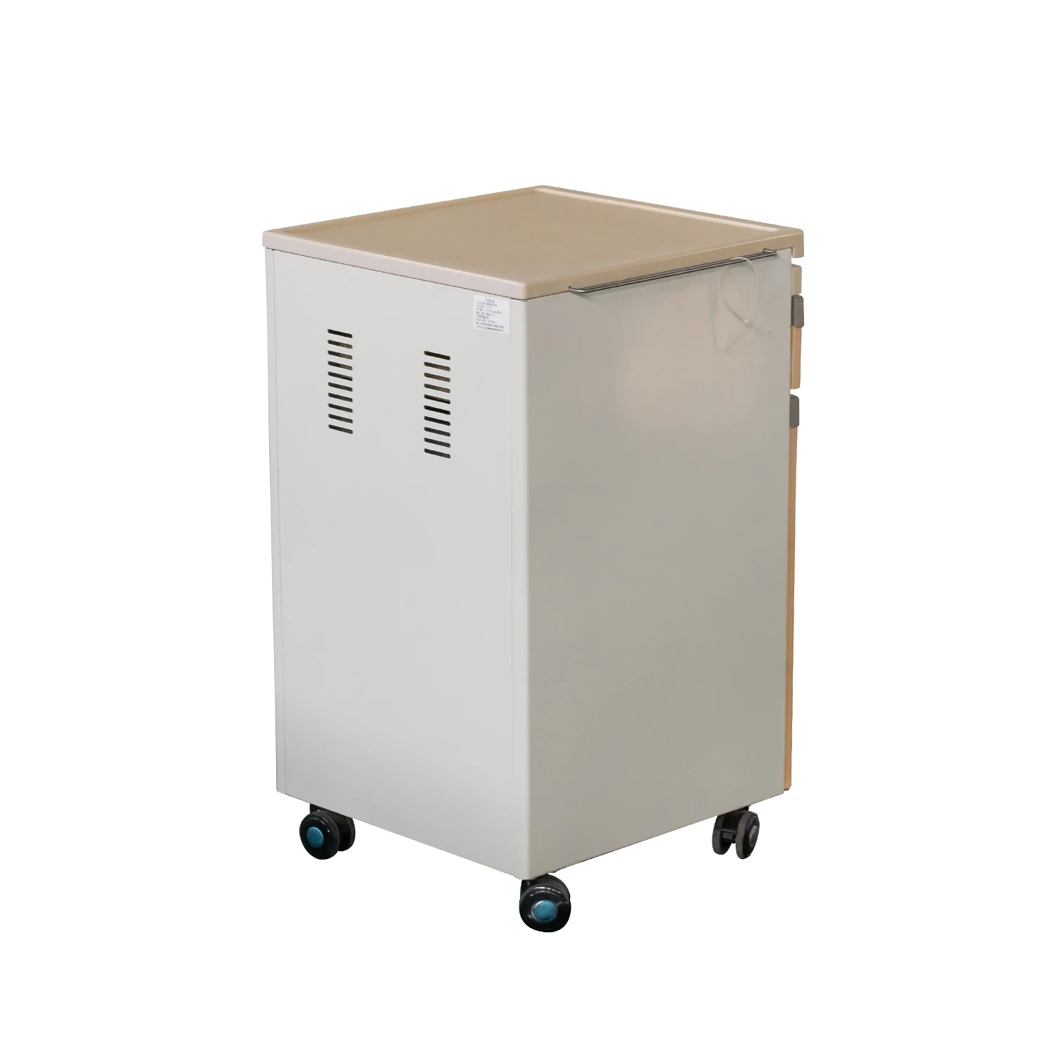 Hospital ABS Bedsides Tables Hospital Furniture Medicine Bedside Cabinet Portable ABS Plastic Medical Cabinet for Patient Room