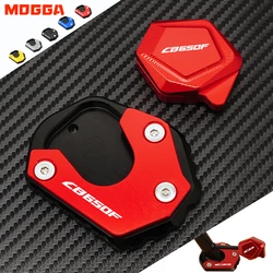 For Honda Cb650f Cb 650F 2014-2025 High Quality CNC Motorcycle Kickstand Enlarger Side Stand Extender Pad Plate Accessories Red