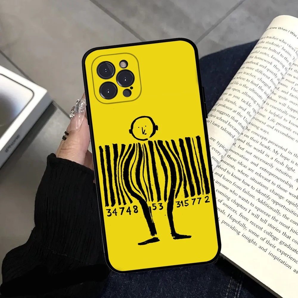 Art Design Jean Jullien Phone Case Silicone Soft for iphone 15 14 13 12 11 Pro Mini XS MAX 8 7 6 Plus X XS XR Cover