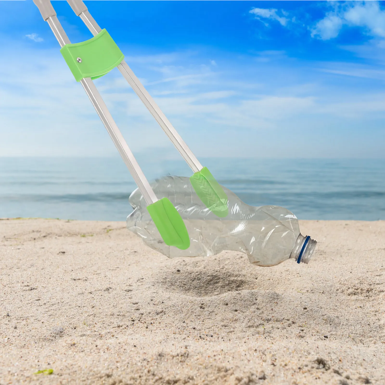 

Захват для мусора с длинной ручкой, пластиковый, легкий, для уборки на улице, портативный, многоразовый