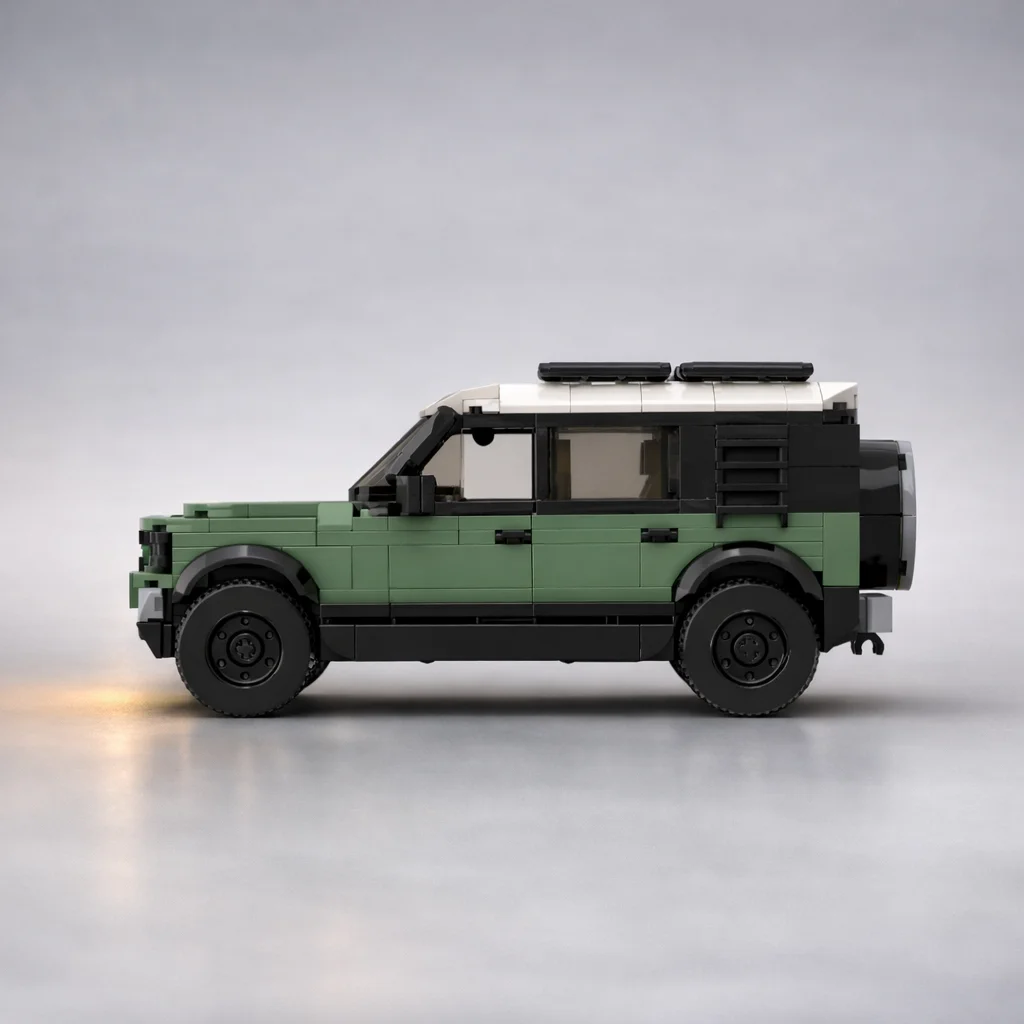 MOC Defender 110 P400 Style Off Road SUV 453PCS 8 Stud Wide Small Bricks Building Blocks Model Assembly Toy Gift