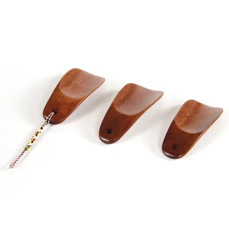 1pcs Solid Wooden Shoehorn Natural Wooden Shoe Horn Portable Craft Long Handle Shoe Lifter Shoes Accessories