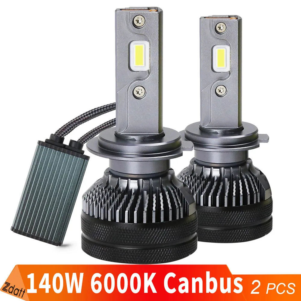 

Zdatt Car Lights H4 LED CANBUS LED H7 Headlights 140W 60000lm 6000K H1 HB3 HB4 9005 9006 h8 H11 LED Fog Lamp 5570 CSP 12V