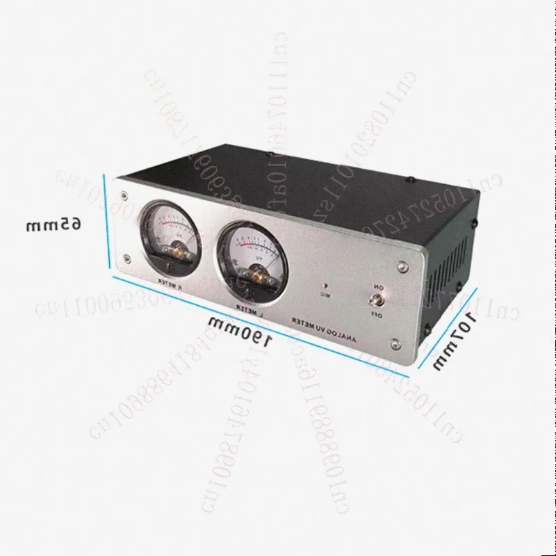 Dual VU Level Meter Music Spectrum Analyzer – Voice Control LED Yellow Backlight Dual Mode Aluminum Alloy Panel