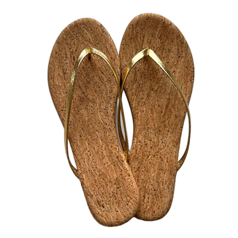 Withered Minimalist Summer Women's Shoes French Lazy Genuine Leather Flip-flops Comfortable Latex Wooden Slippers Sandals