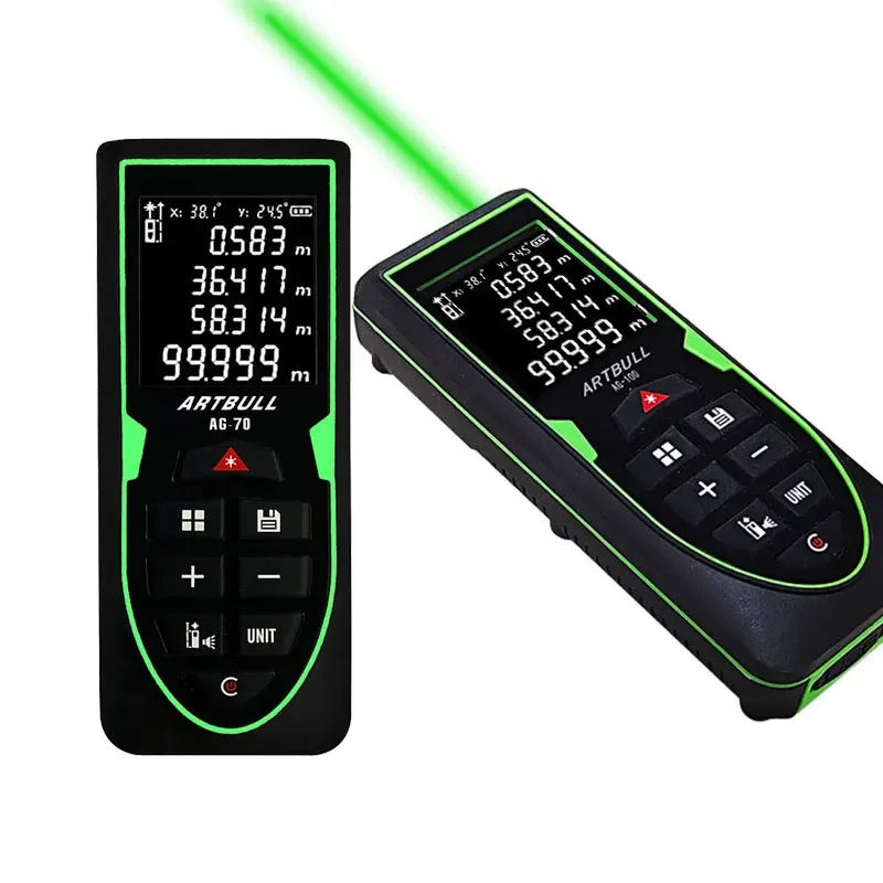 Green Laser Rangefinder 100m Laser Distance Meter Tape Infrared Rangefinder