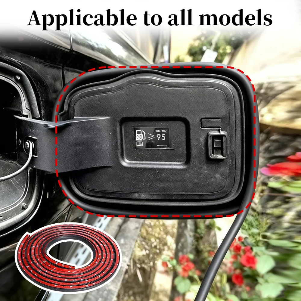 Universal Fuel Tank Cap Sealing Strip Universal Charging Port Cover Seal Ring Waterproof Dustproof Car Accessories