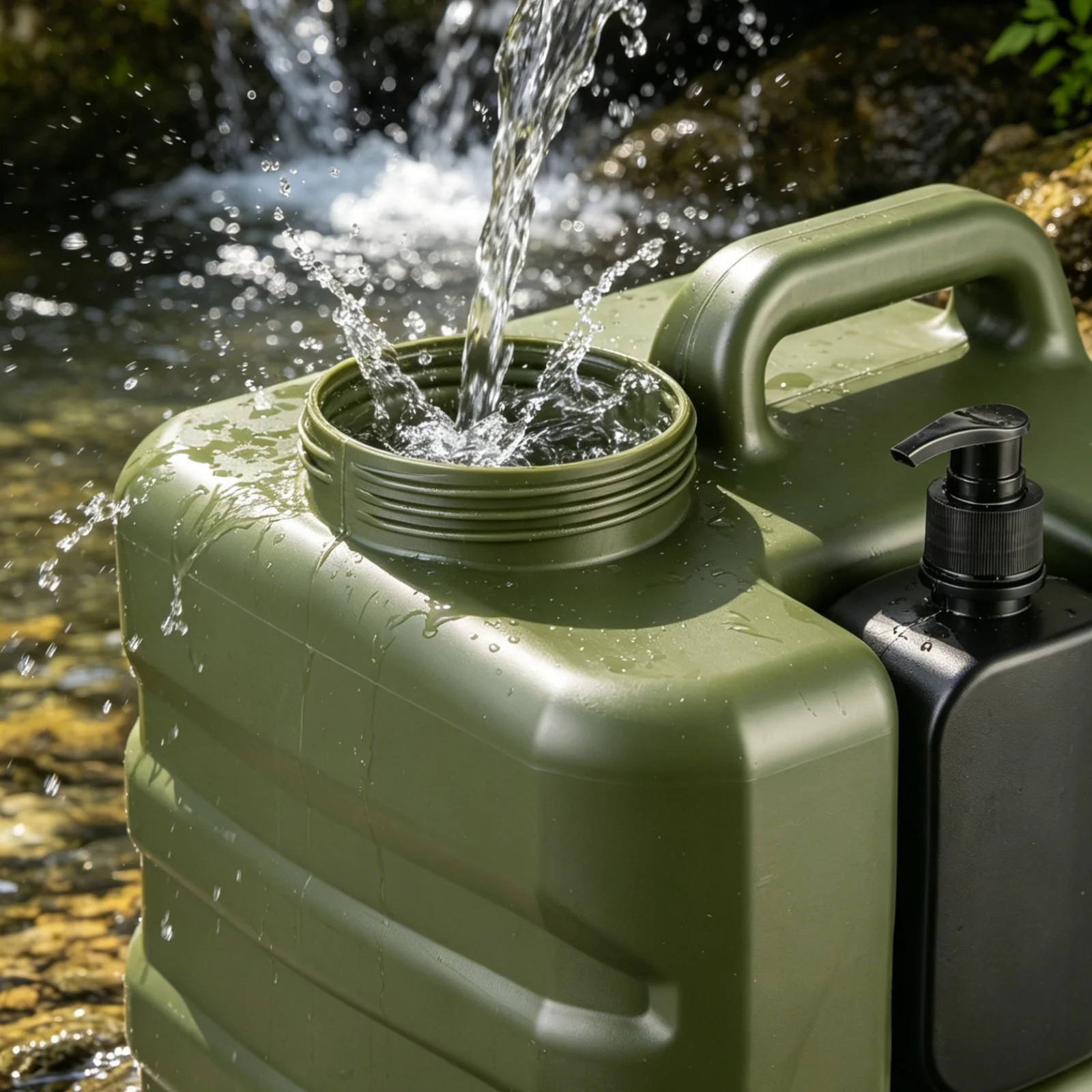 20L Water Jug with Spigot Large Camping Waters Jug Multifunction Waters Storage Containers for Emergency Storage Outdoor Hiking