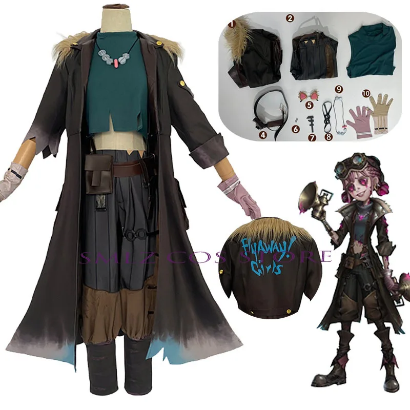 

Game Identity V Cheerleaders Lily Barriere Cosplay Costume Women Dazzled Punk Uniform Suit Halloween Carnival Outfit for Woman