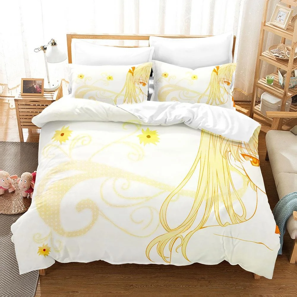 

3d Print Anime School Rumble Bedding Set Single Twin Full Queen King Size Bed Set Adult Kid Bedroom Duvetcover Sets Home Textile