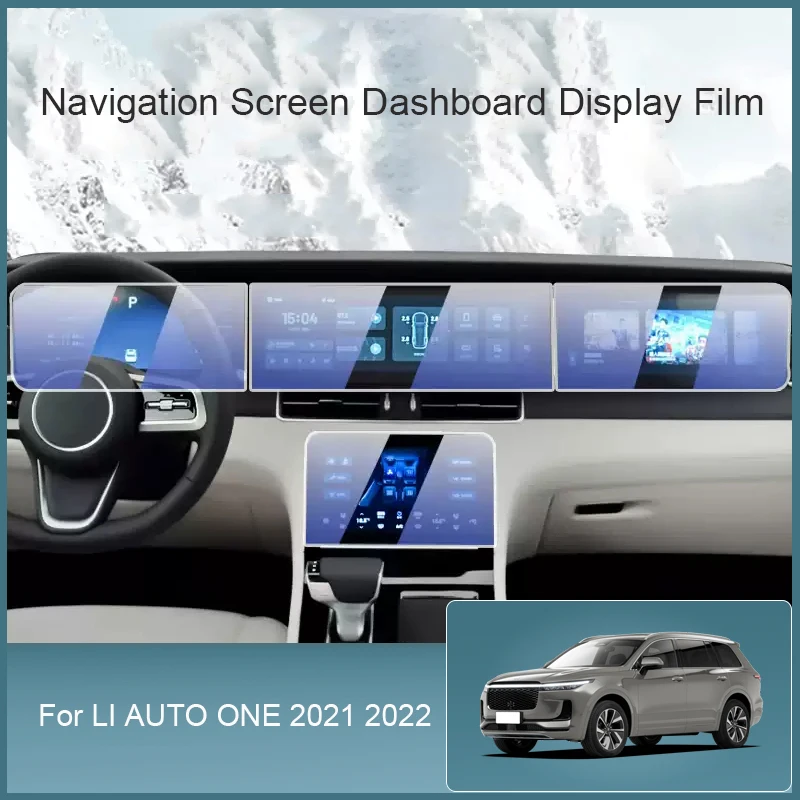 For LI AUTO LIXIANG ONE 2021 2022 Car GPS Navigation Screen Protect Tempered Film Dashboard Display Sticker Auto Accessories
