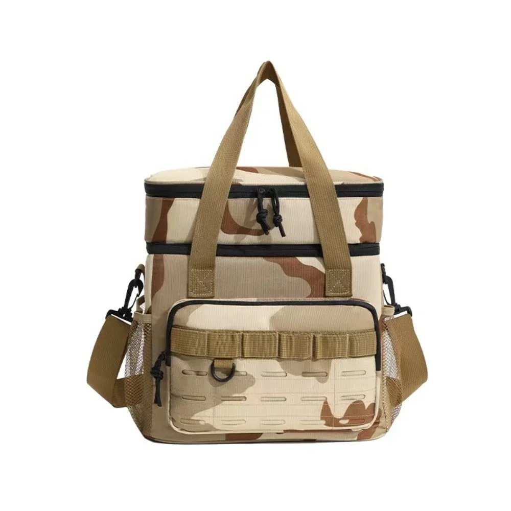Portable Picnic Bag Large Capacity Oxford Cloth Lunch Bag Fresh-keeping Insulated Food Bag Camping