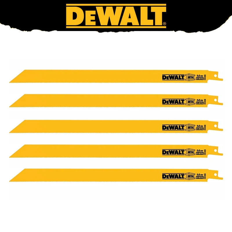 

DEWALT DW4838 12-in 14 TPI Reciprocating Saw Blades Straight Back Metal Cutting Sturdy Durable Tools Accessories