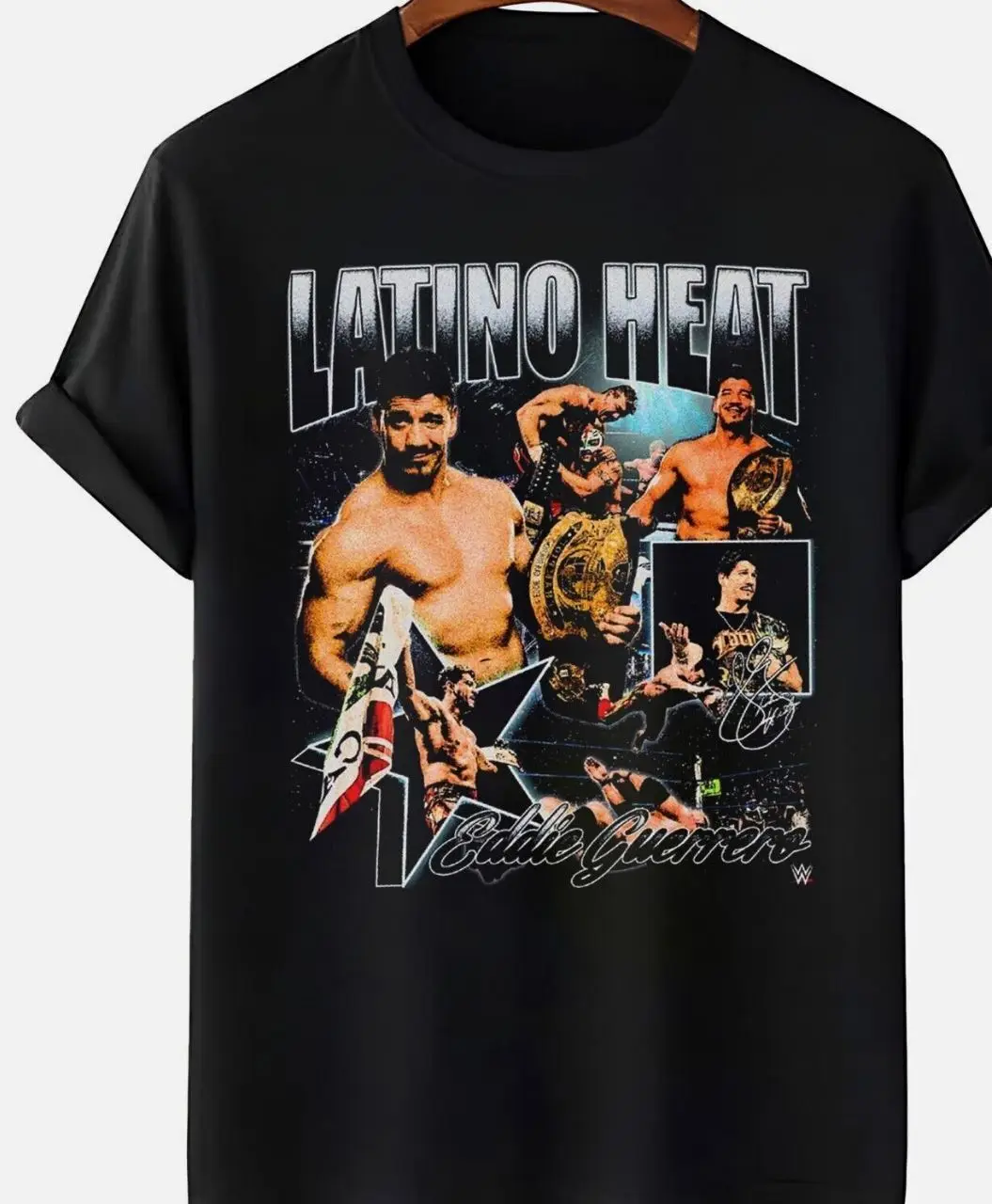 New Eddie Guerrero T Shirt Cotton Black S 5XL