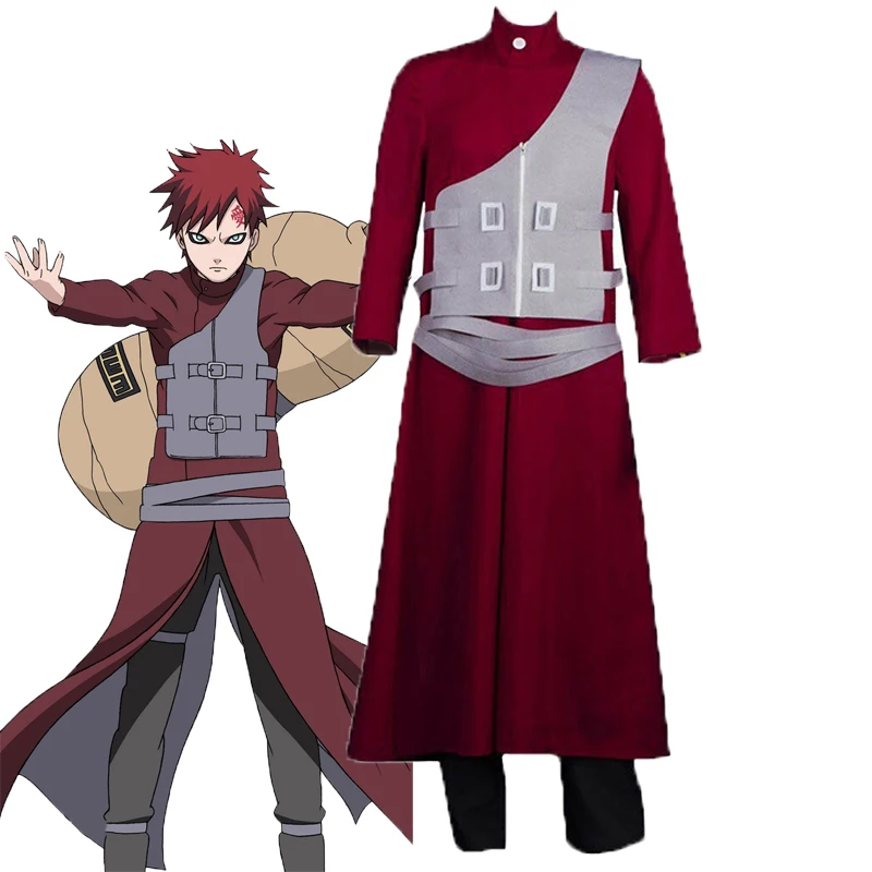 Anime Cosplay Kazekage Sabaku No Gaara Clothing For Man Halloween Costumes