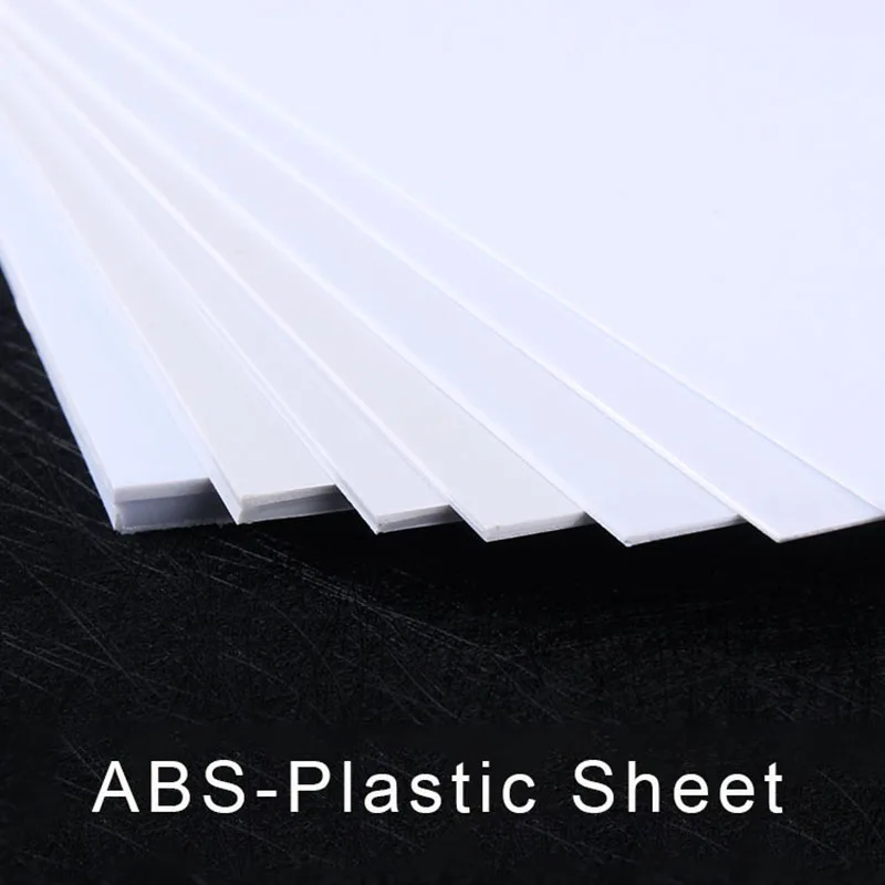 

DIY Handcrafts Plastic ABS Styrene Flat Sheet Plate Materials For Home Decor Train Military House Model Building Kits