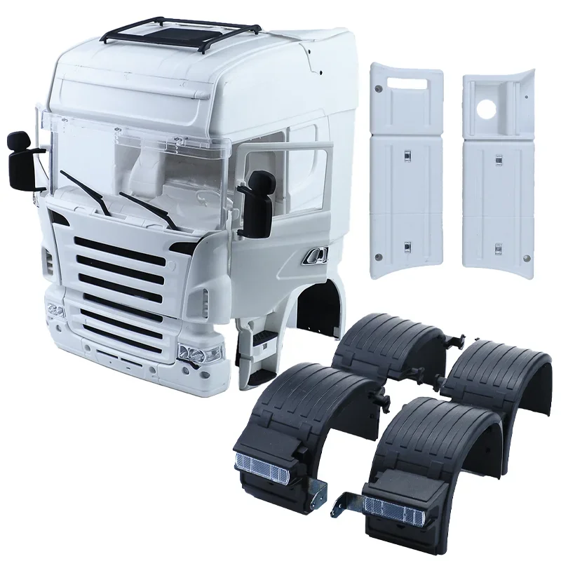 1:14th Scale Plastic Body High Top Cockpit Kit for HERCULES HOBBY RC Tractor Truck SCANIA R730 R620 R470 Car optional parts