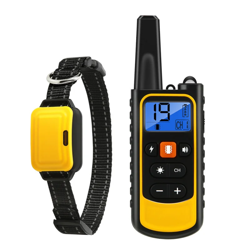 

Dog Trainer New Style Remote Control Electric Shock Collar Charging Waterproof Dog Training Item Bark Stopper Factory