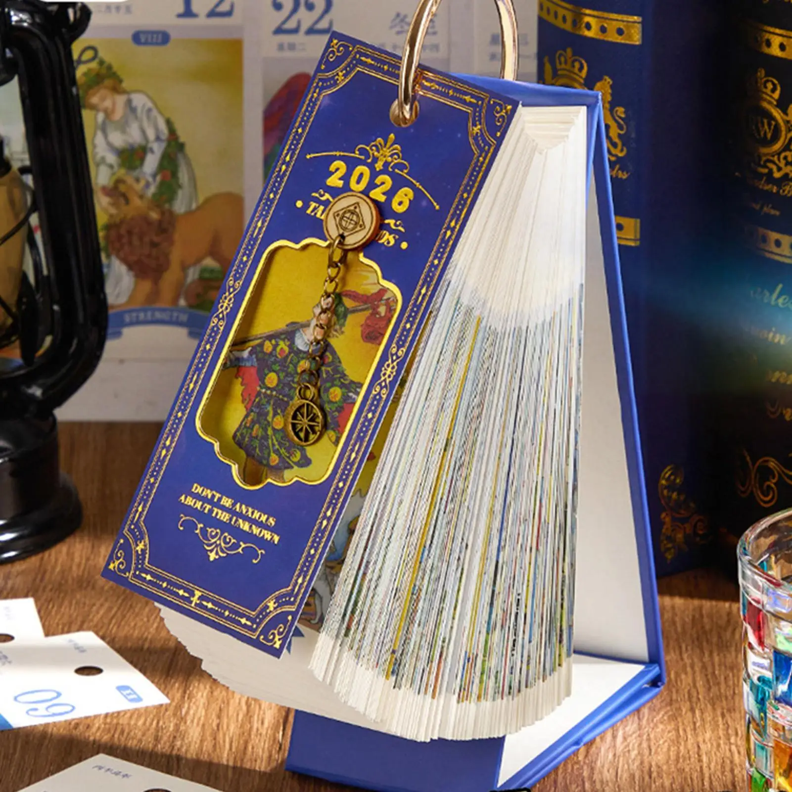 

Desk Daily Calendar Artistic Schedule Management Desk 365-Day 2026 Paper Calendar For Classroom Dormitory Living Room Bedroom