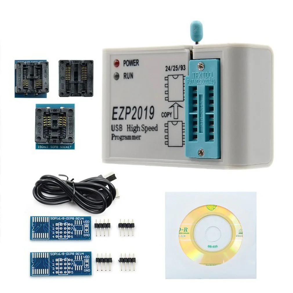 Hot High-Speed ZP2019 SPI FLASH Programmer: 24/25/93 BIOS, 25T80 Programming, Offline Copying Dropshipping Wholesale
