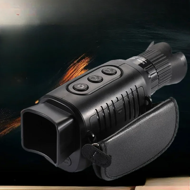All‑Black Digital Infrared Monocular Scope Day‑Night Dual‑Purpose HD Handheld Telescope for CS Simulation Wild‑Field Camp Gear