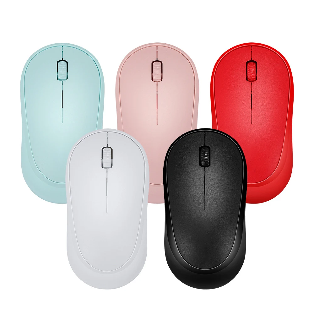 New Q18 Wireless Mouse Office Business Color Energy-Saving Ultra-Thin 2.4G Optical Mouse Fresh Lovely Notebook Computer