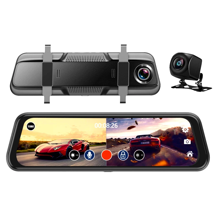 

Full 1080p Dual Lens Recording Ahd Car Camera 10 Inch Screen Super Night Vision Dash Cam Car Dvr Black Box Device