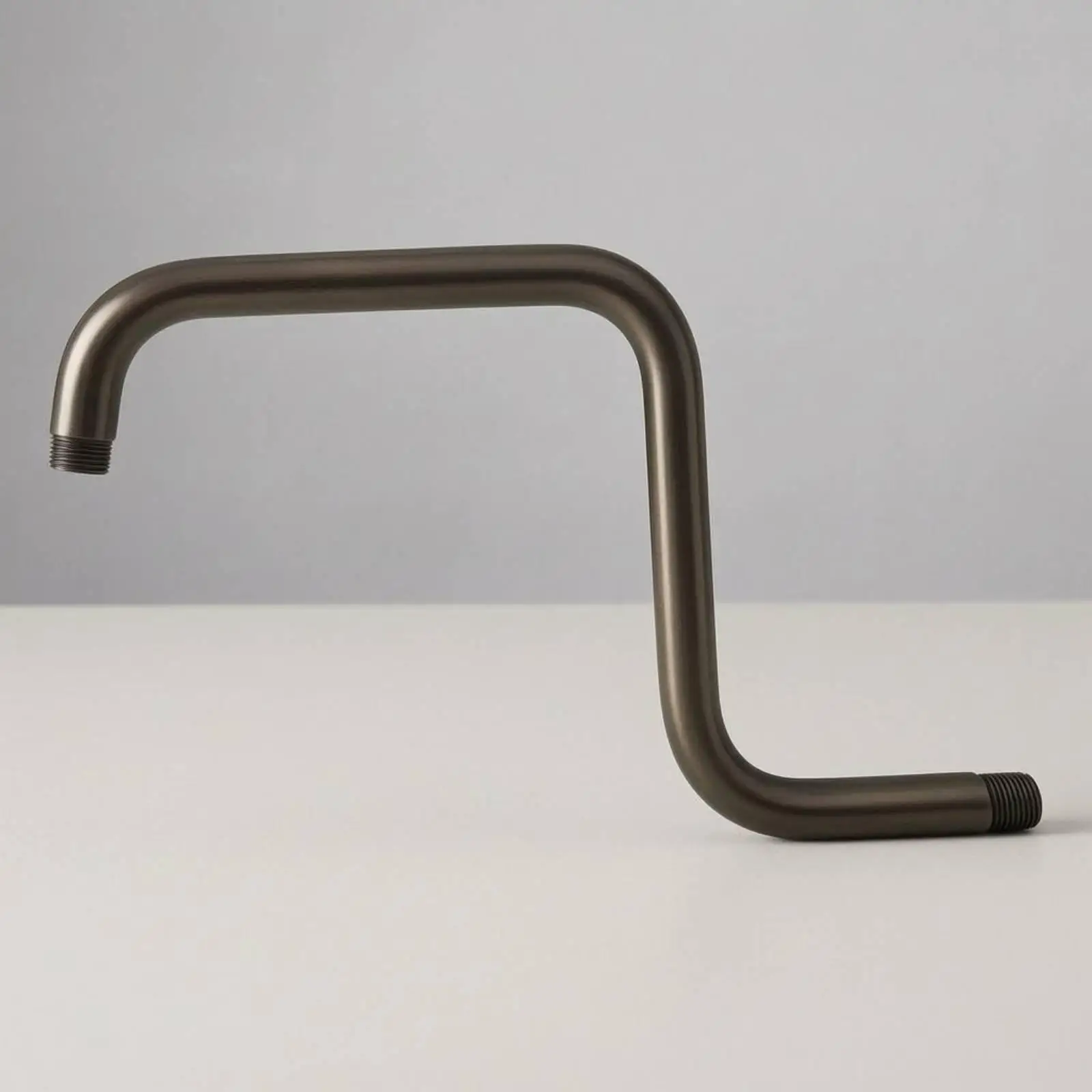 Bathroom Shower Arm Fitting Stainless Steel Z Shape Tube Shower Fixture for Wall Shower Nozzle Installation