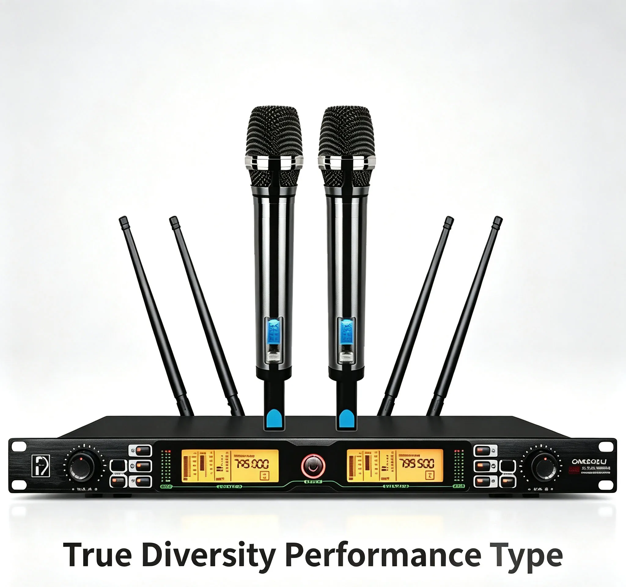 Good Quality OEM/ODM Customized Dual-Channel Dual-Receiver Wireless Microphone