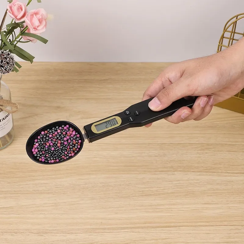 1/2PC Mini Digital Spoon Scale LCD Display Electronic Measuring Spoon Tare Function for Baking Coffee Powder Pet Cat Dog Food