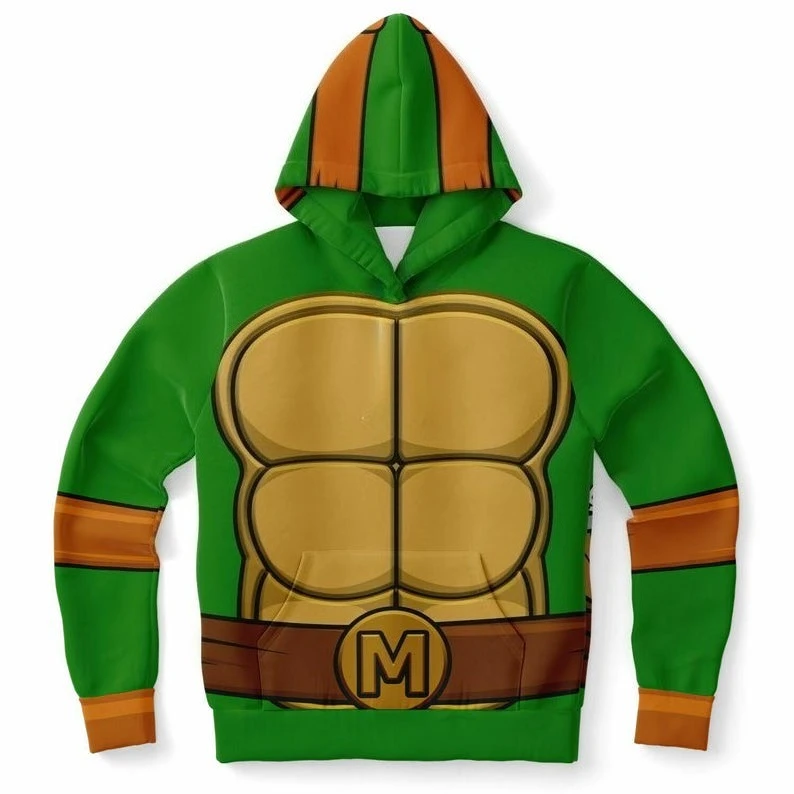 Autumn and Winter New Ninja Turtles Four Brothers Hooded Sports Shirt Ninja Group Role Playing Family Clothing 3D Printing