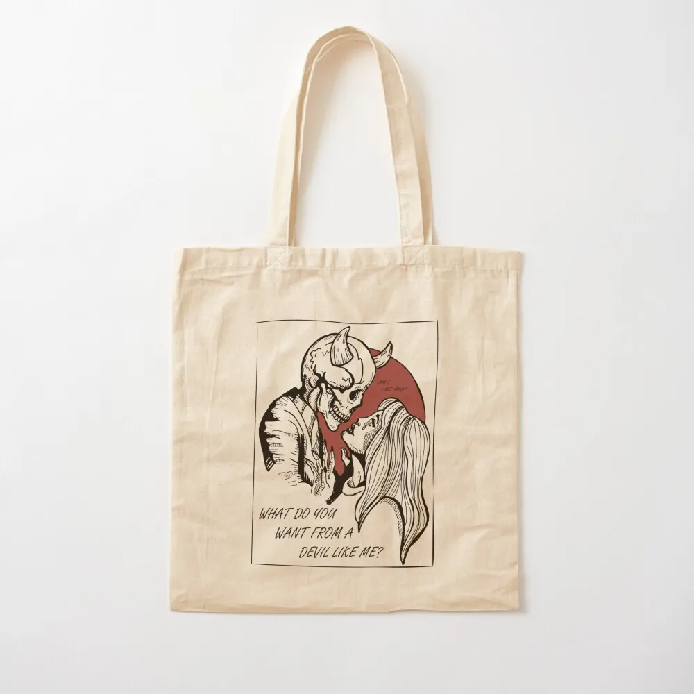 What do you want from a devil like me Tote Bag Gift bag Reusable bags bags woman 2026