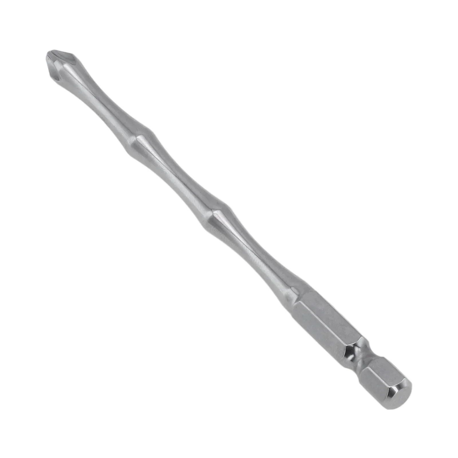 Magnetic Screwdriver Bits Batch Head Drill Silver Sturdy Long Lifespan Practical Reliable Performance Brand-New