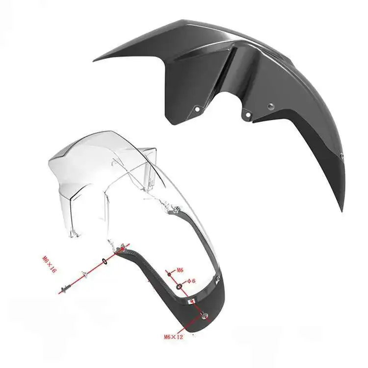 Motorcycle Extension Baffle Water Was Refitted From 310r, and the Original Accessories Were Added for Zontes Zt310-t / R1