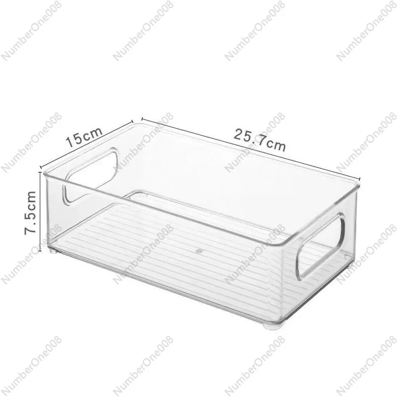 Desktop storage box Cosmetics household transparent acrylic portable storage box (2pcs)