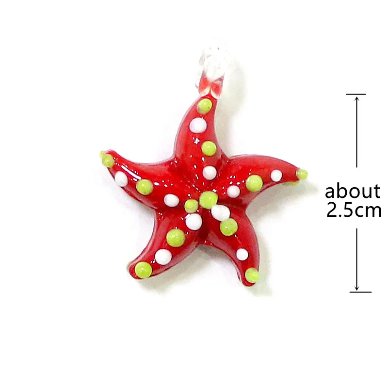 Aquarium Decor Mini Marine Animal Glass Charms Pendant Cute Sea Star Starfish Dolphin Penguin Seahorse Fish Sea Lion Ornaments