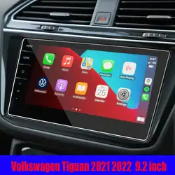 Tempered Glass Screen Protector For Volkswagen Tiguan 2021 2022 9.2 Inch Car infotainment GPS Navigation Car radio