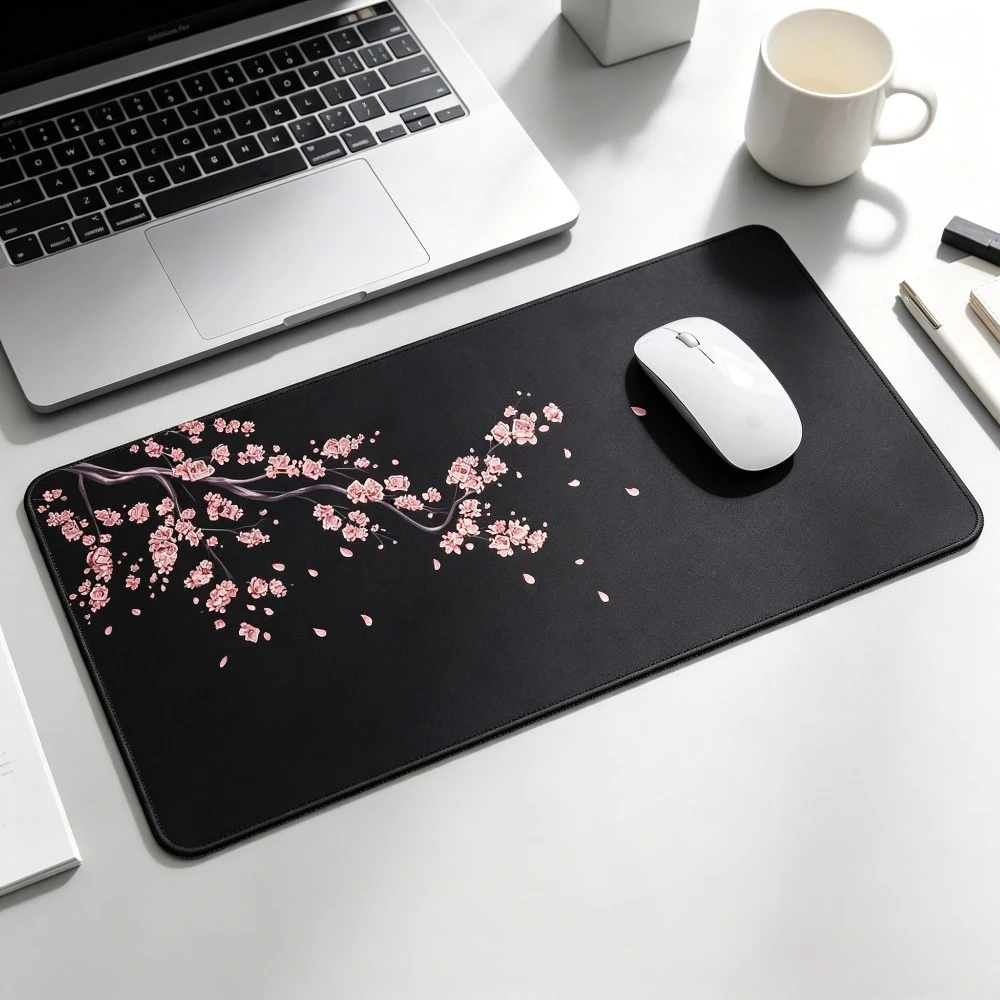 CIFBUY Large Extended Gaming Mouse Pad Stitched Edges Non-Slip Rubber Base Home Office Laptop Decor