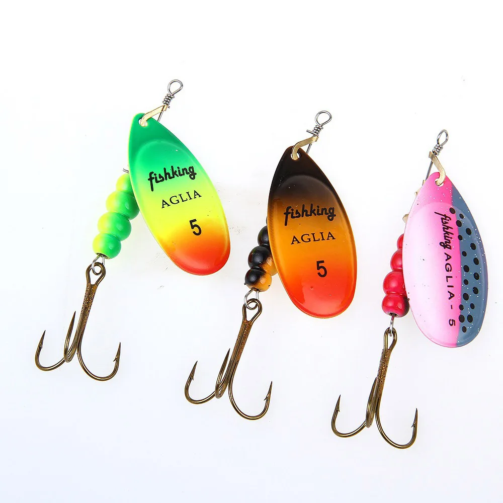 Przynęta wędkarska Spinner Bait 3.9g 4.6g 7.4g 10.8g 15g Obrotowe błystki Łyżka Przynęty szczupak Metal Z kotwiczkami Artykuły wędkarskie