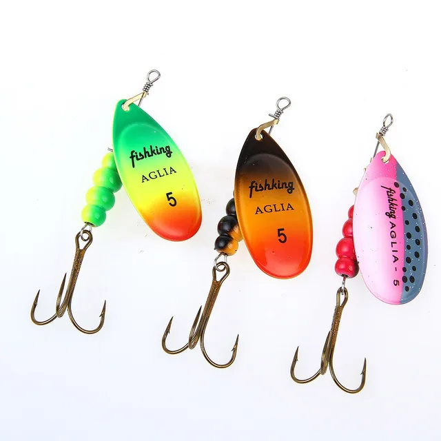 Przynęta wędkarska Spinner Bait 3.9g 4.6g 7.4g 10.8g 15g Obrotowe błystki Łyżka Przynęty szczupak Metal Z kotwiczkami Artykuły wędkarskie