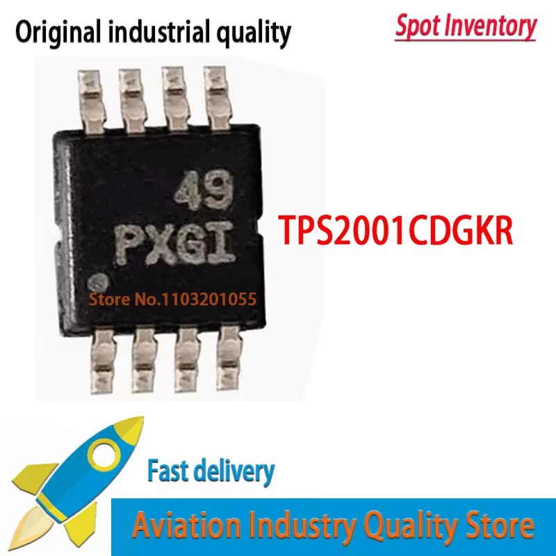 100% New TPS2001CDGKR TPS2001 PXGI Msop-8  10pcs/lot