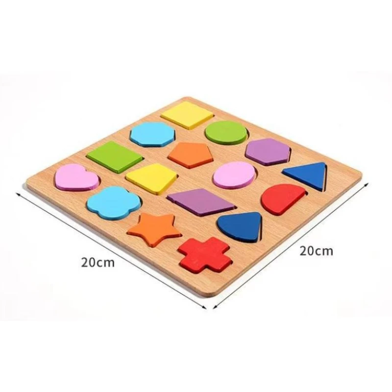 ตัวต่อไม้รูปทรงตัวเลข ของเล่นเสริมพัฒนาการ ตัวต่อไม้ 3 มิติ เกมฝึกสมอง สำหรับเดินทาง ของขวัญสำหรับครอบครัว