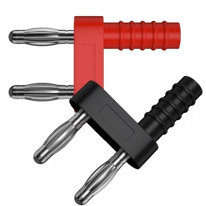 5pcs 4MM Banana Plug Wiring HarnessConnector Short Circuit Plug Jumper 2 Revolution 1 Mother Spacing 14MM Short Connector Socket