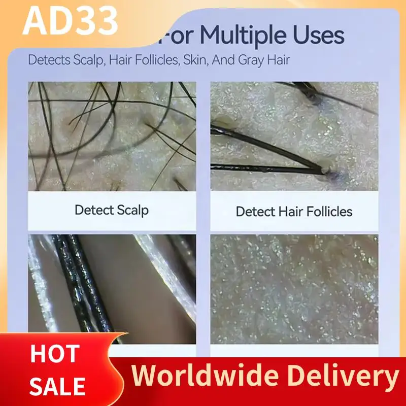 2025 Newscalp Camera Detection Professional Facial Skin Analyzer Machine Digital Microscope Pore Magnifier