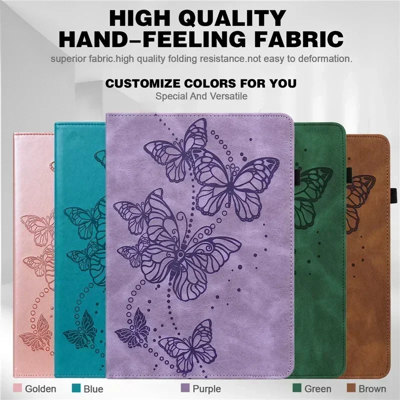 Funda para Xiaomi Redmi Pad SE, carcasa trasera de TPU suave con relieve de mariposa y flores para niños, 11 pulgadas, 2023