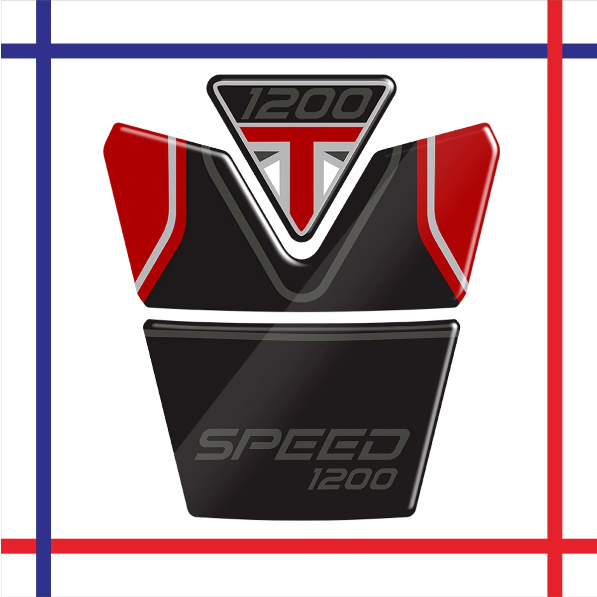 

For Triumph Speed Triple 1200 RR 2022 2023 3D Motorcycle Tank Pad Protector Gel Decal