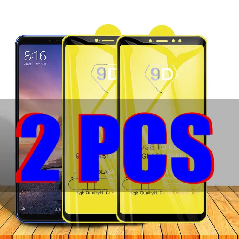 

2Pcs 9D Glass for Xiaomi Mi Max 3 Protective Glass on the for Xiomi Mi MAX 3 MAX3 MIMax3 Screen Protector Film