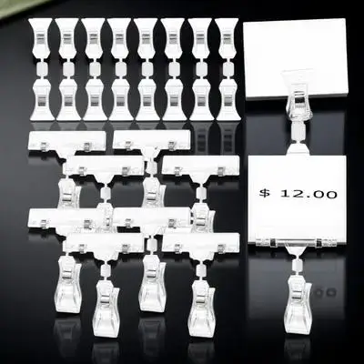 

Rotating Poster Holder Clear Sign Clip Signs for Display Transparent New Material Merchandise Clips