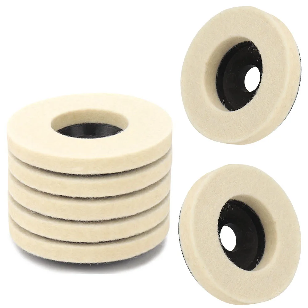 3 inch Wool Polishing Wheel Polishing Disc 75mm Angle Grinder Felt Grinding Disc for Metal Wood Glass Ceramic Marble 1-5pcs