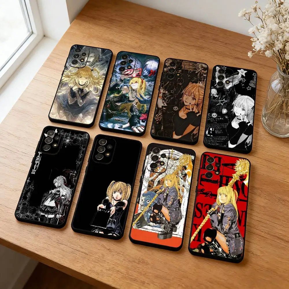 Anime D-Death Note M-Misa  Phone Case For Samsung S26,S25,S24,S23,S22,Plus,Cover Soft Black Shell